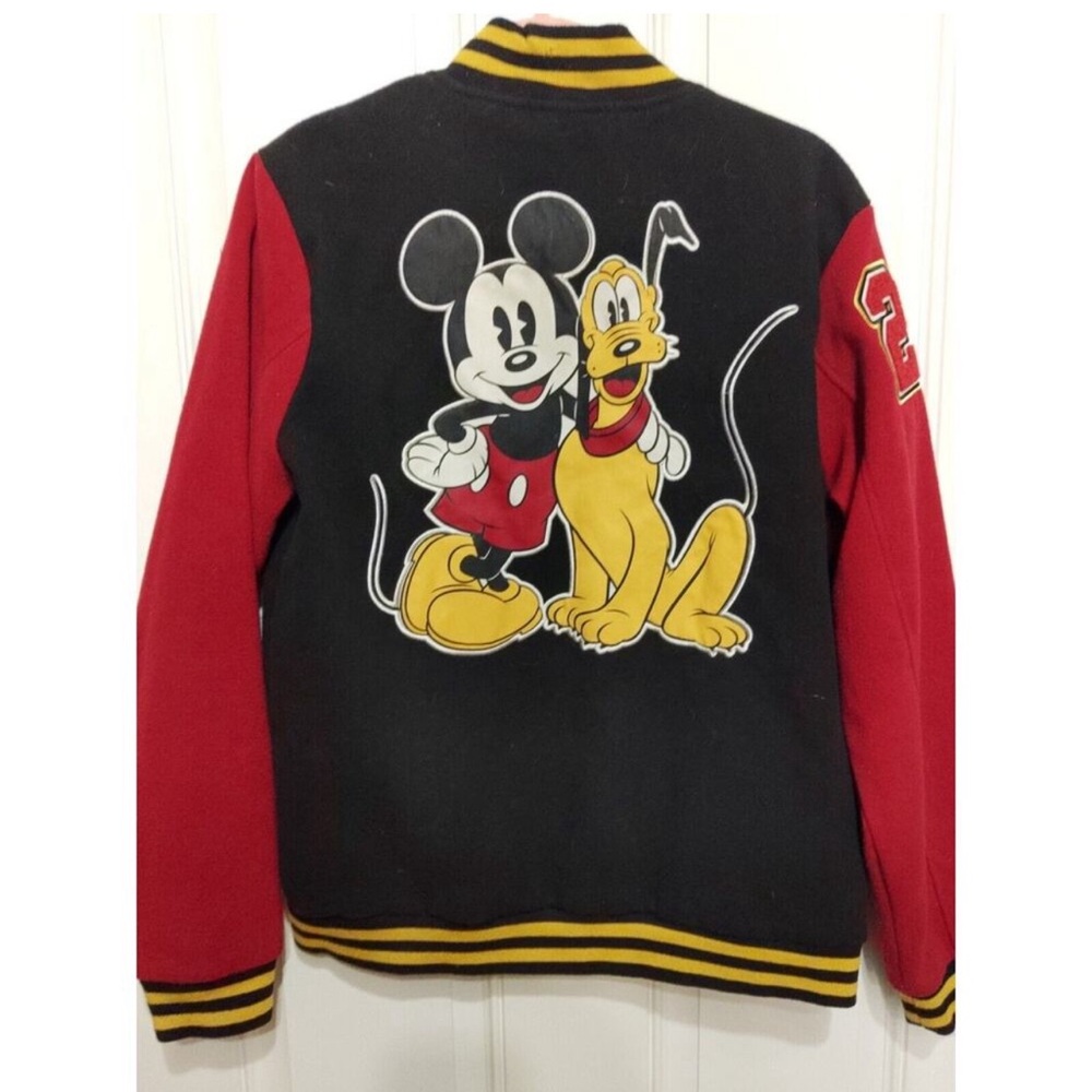 Mickey and Pluto Black Red Jacket